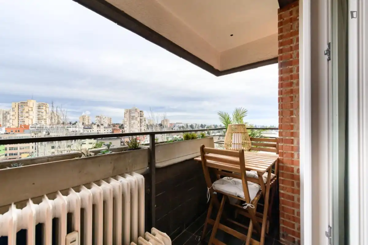 Terrasse von Wohnungen zur Miete in Madrid mit Klimaanlage, Heizung und Möbliert