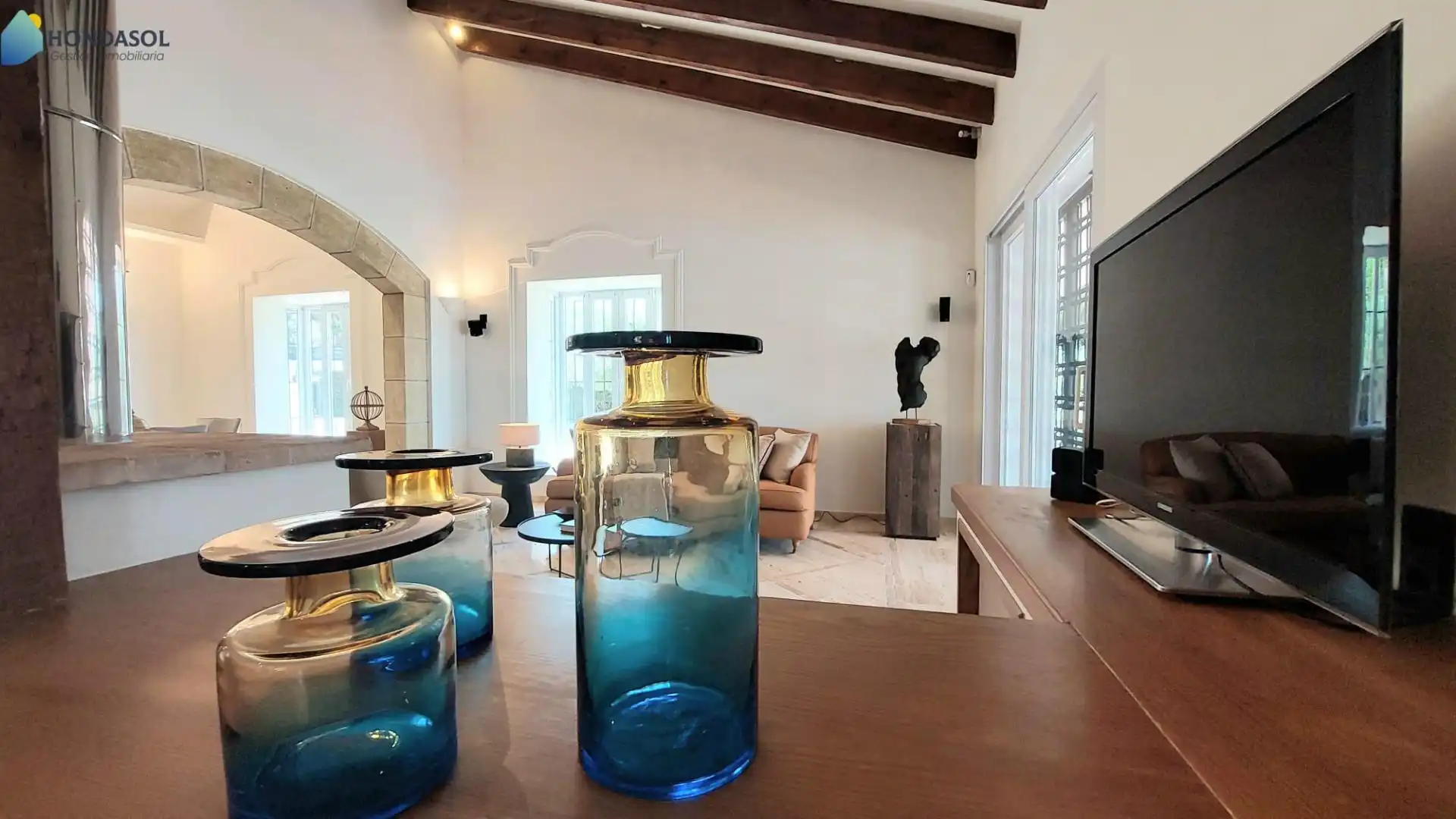 Sala d'estar de Casa o xalet en venda en Cartagena amb Aire condicionat, Jardí privat i Terrassa