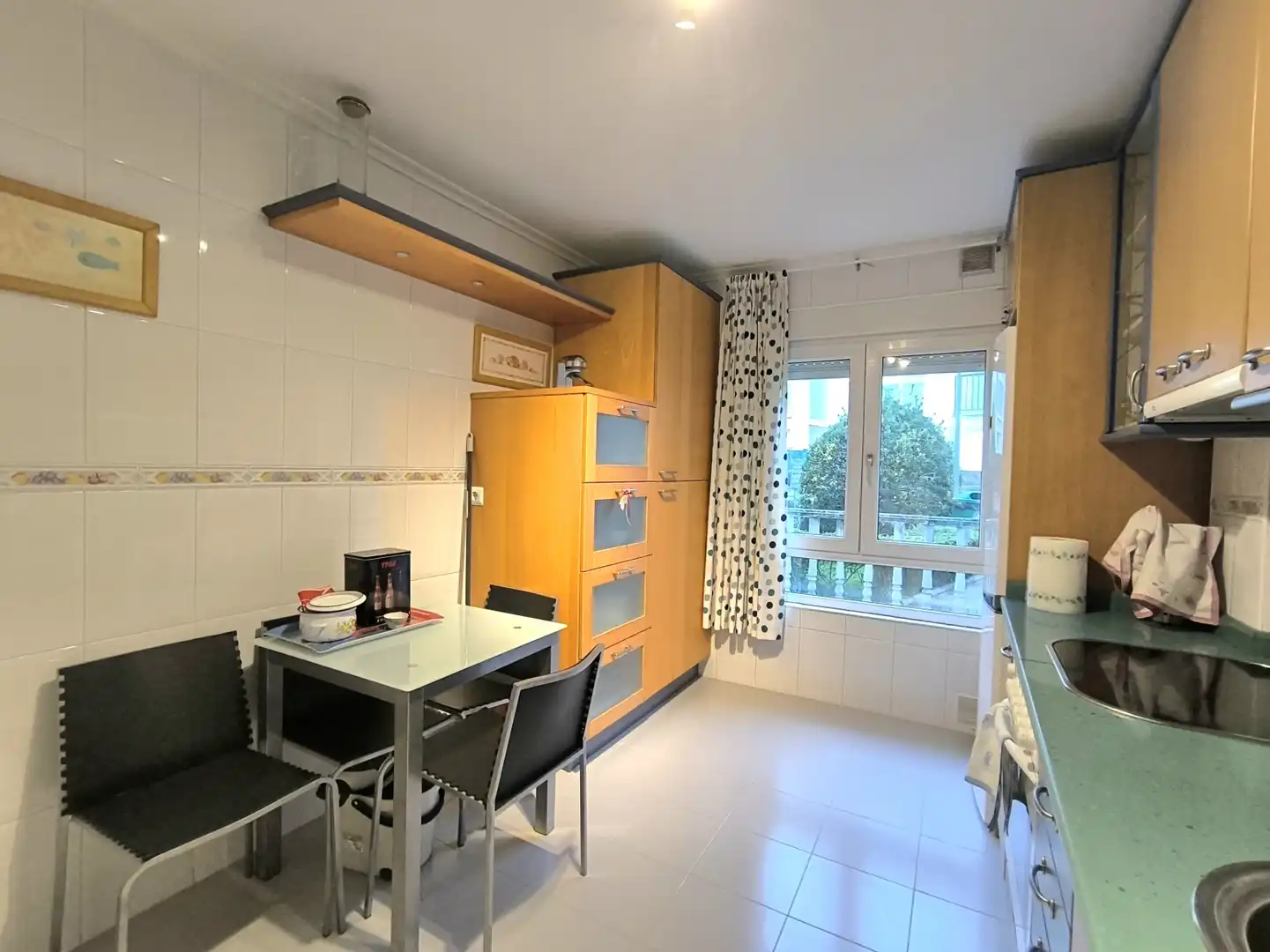 Kitchen of Flat for rent in Piélagos  with Heating, Private garden and Parquet flooring