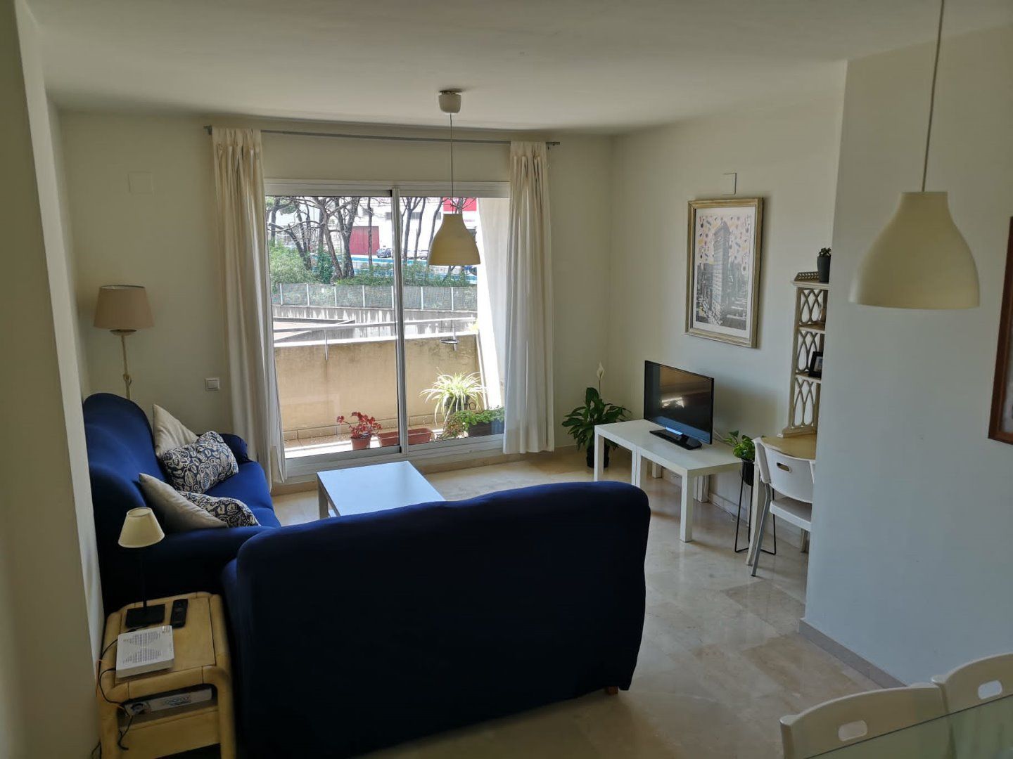 Living room of Flat to rent in Algeciras  with Furnished and Community pool