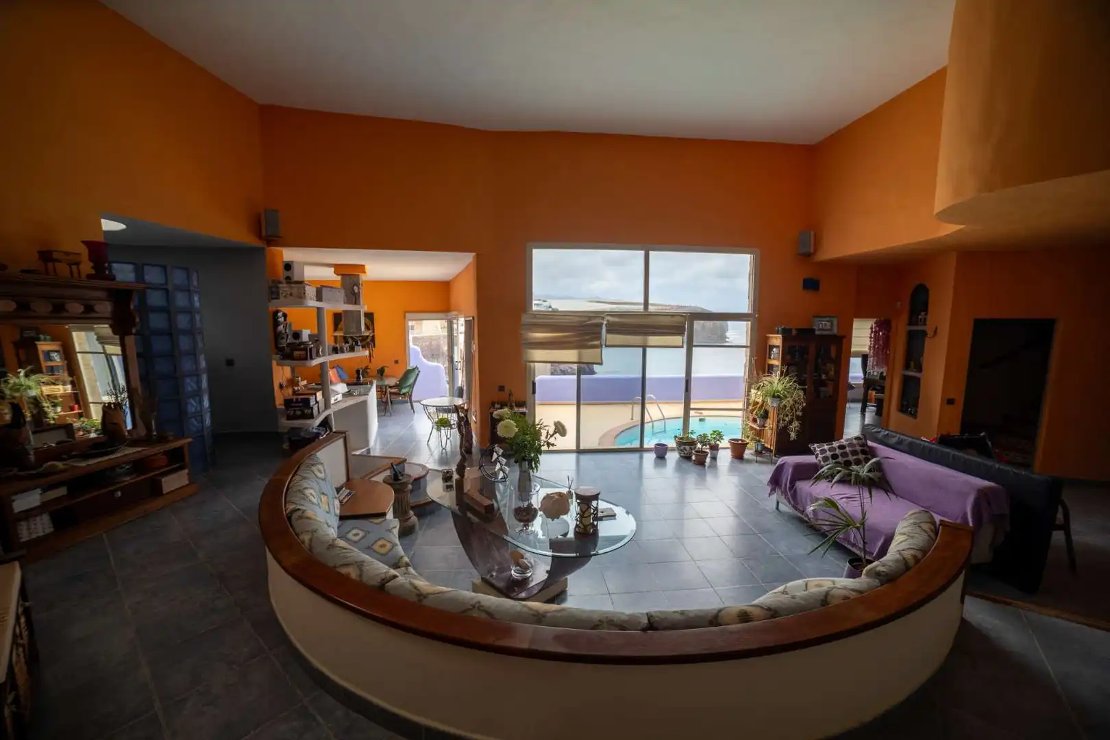 Living room of Detached homes for sale in Gáldar  with Terrace, Swimming Pool and Furnished