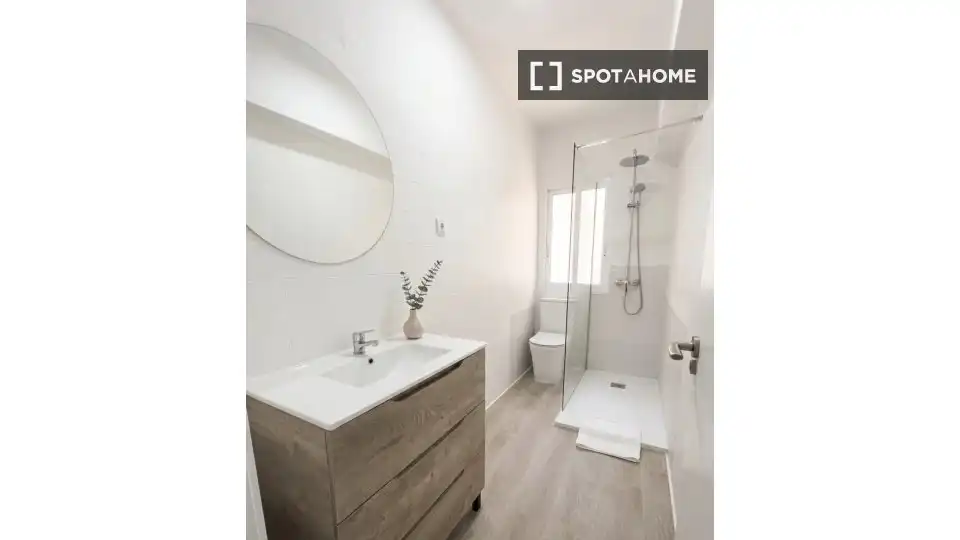 Bathroom of Flat for share in Elche / Elx  with Air Conditioner, Terrace and Furnished