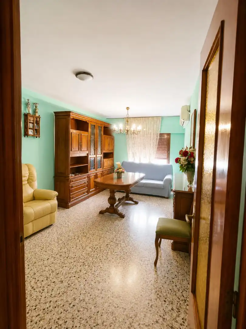 Living room of Flat for sale in Chiva  with Air Conditioner, Oven and Balcony