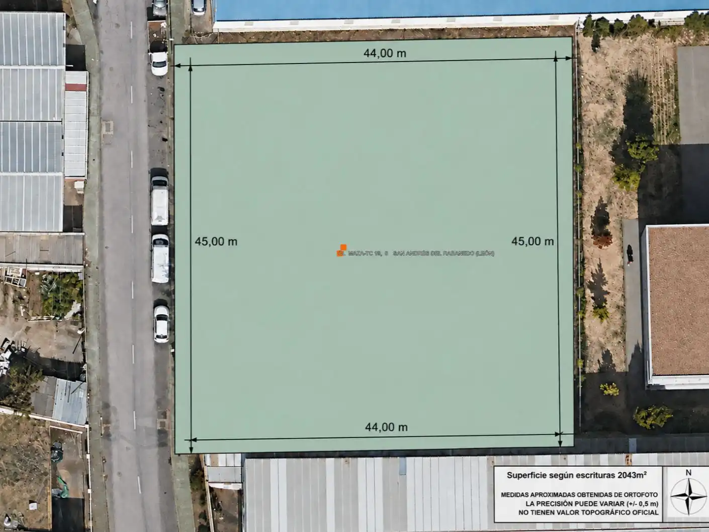 Fabrik Grundstücke zum Verkauf in San Andrés del Rabanedo