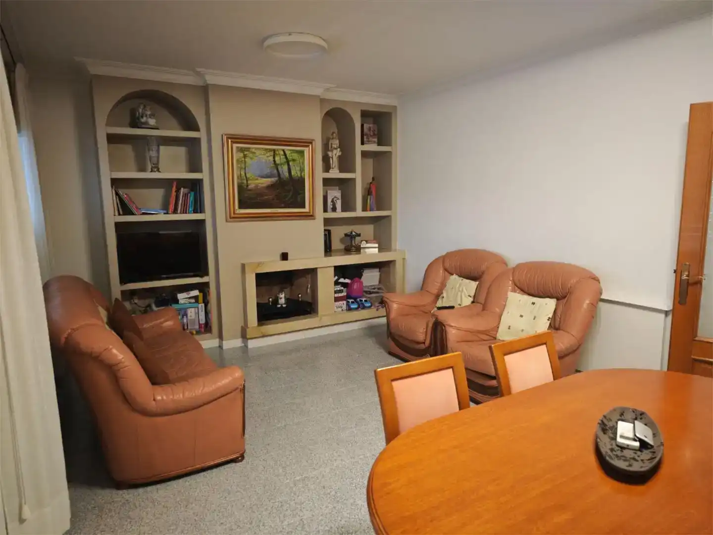 Sala d'estar de Pis en venda en Girona Capital amb Aire condicionat
