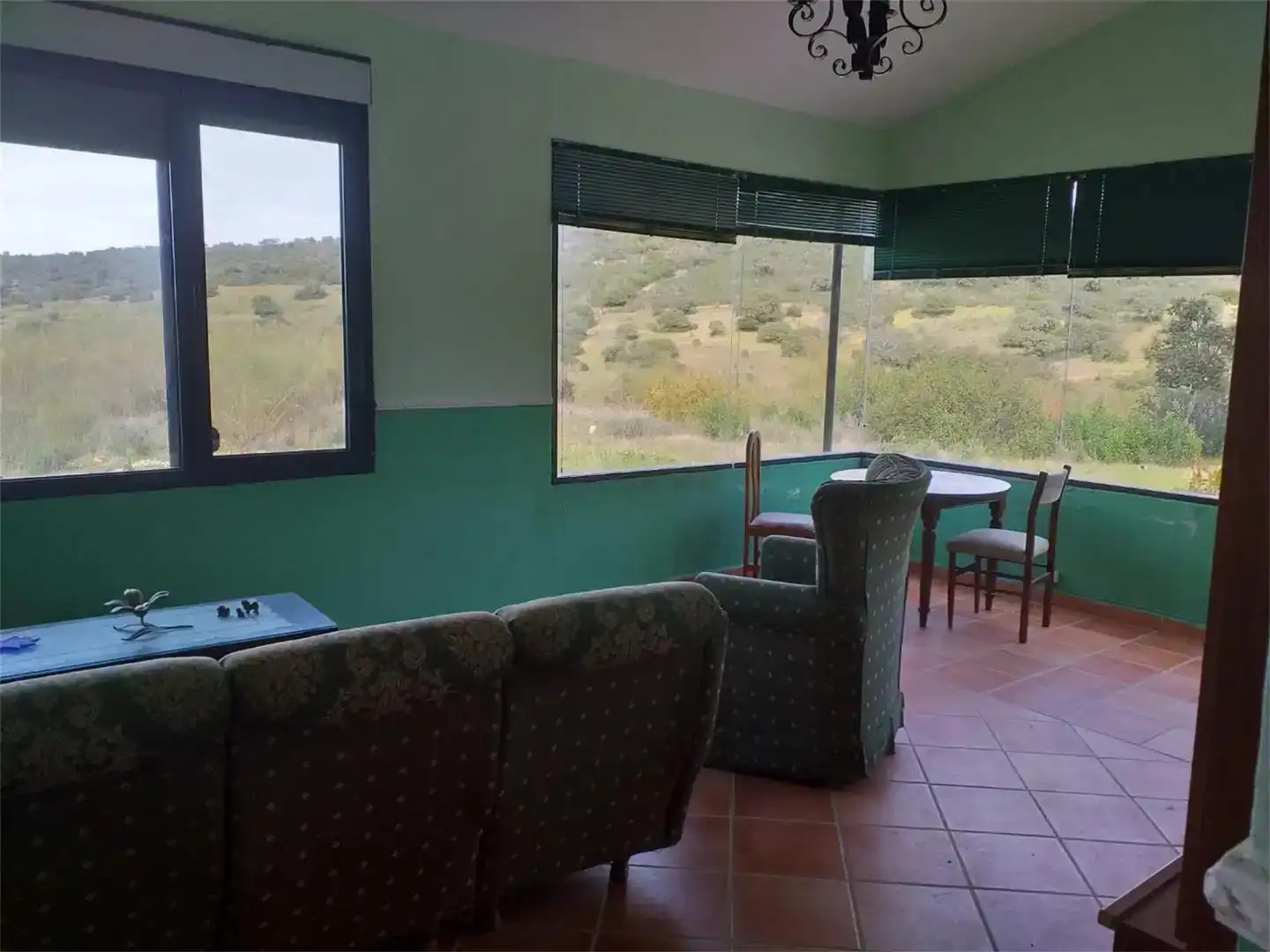 Sala d'estar de Finca rústica en venda en Hornachos amb Balcó