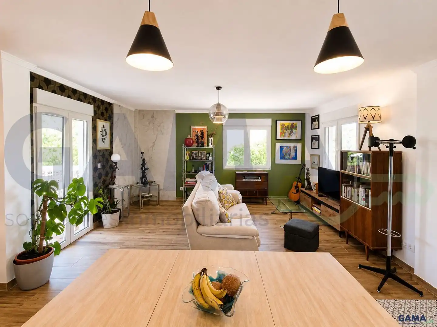 Living room of Houses for sale in Alberic  with Air Conditioner, Terrace and Swimming Pool