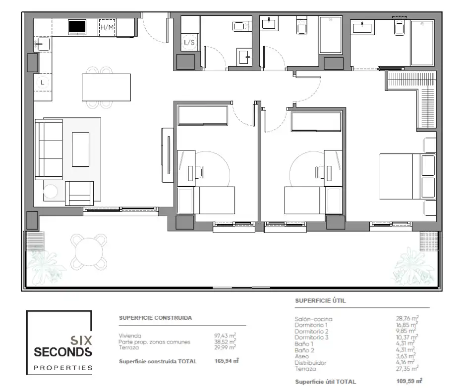 Apartment with pool for sale in Pedanías Norte, imagen 2