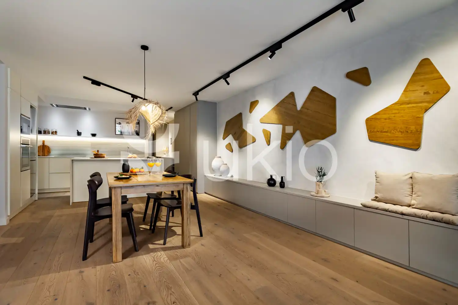 Menjador de Apartament de lloguer en Barcelona amb Aire condicionat, Calefacció i Terrassa