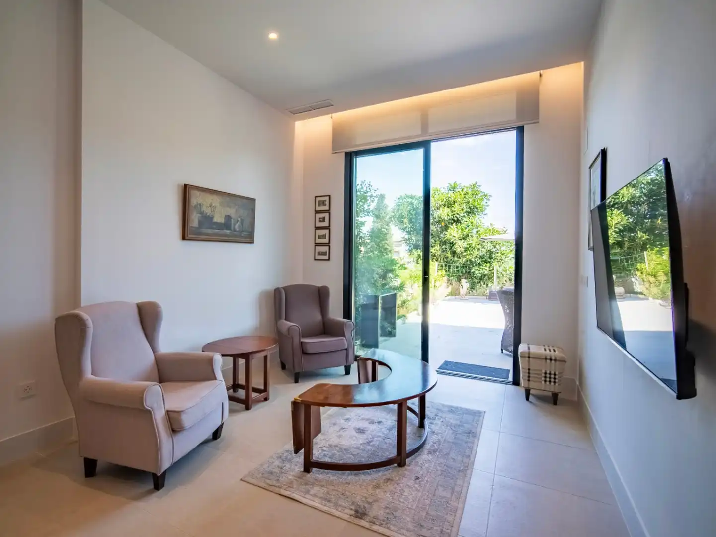 Sala d'estar de Apartament en venda en L'Alfàs del Pi amb Aire condicionat, Calefacció i Jardí privat