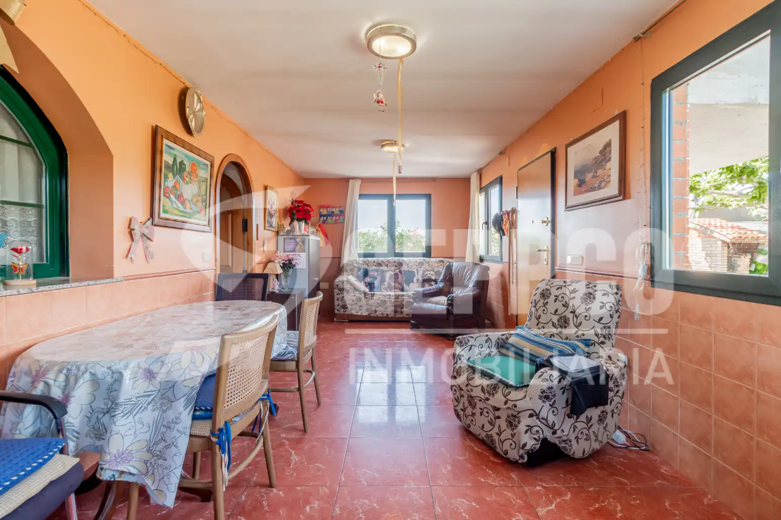Living room of Houses for sale in Robledillo de Mohernando  with Private garden and Terrace
