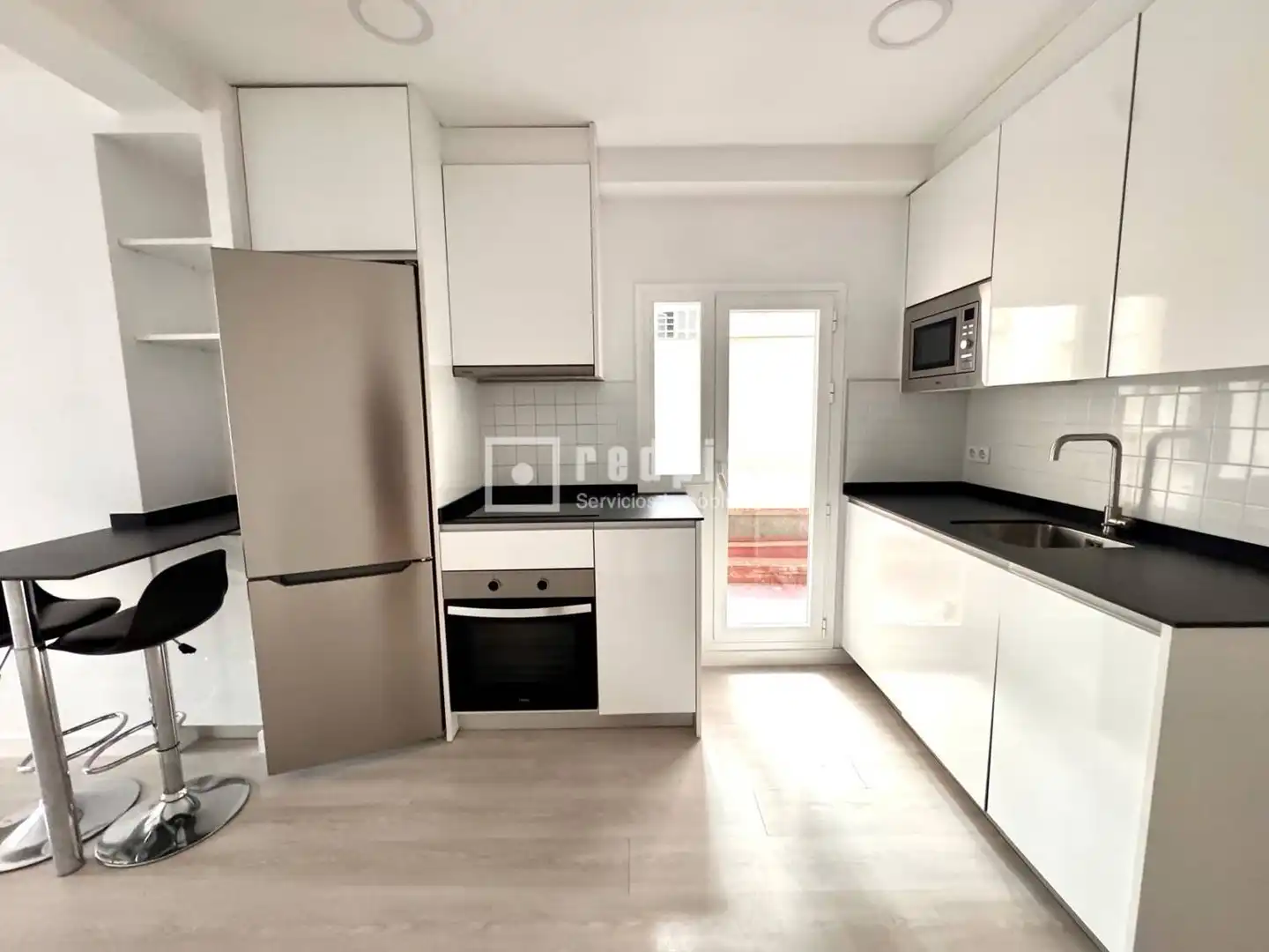Kitchen of Flat for rent in Madrid  with Air Conditioner and Heating