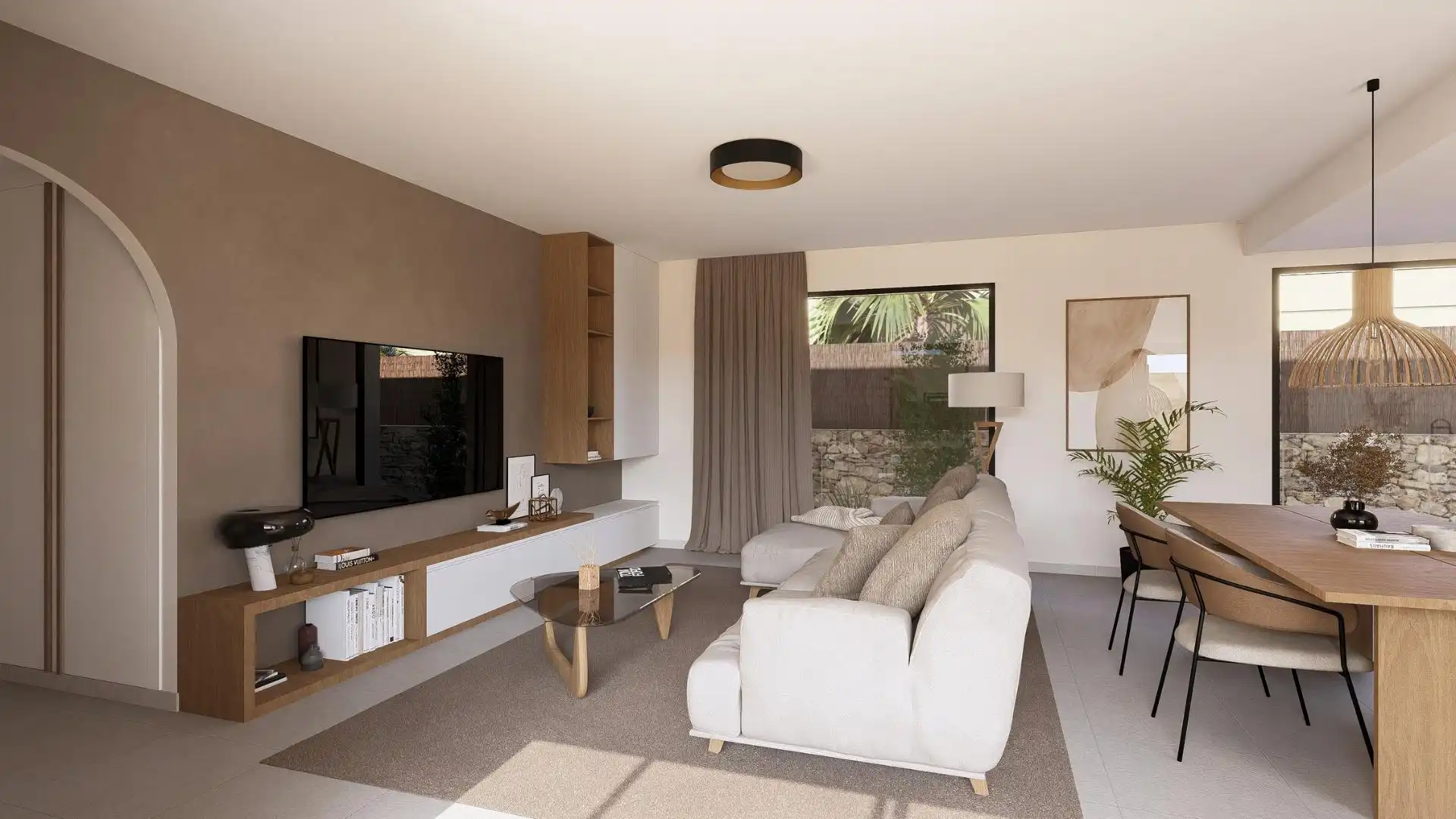 Sala d'estar de Casa o xalet en venda en Murcia amb Aire condicionat, Calefacció i Jardí privat