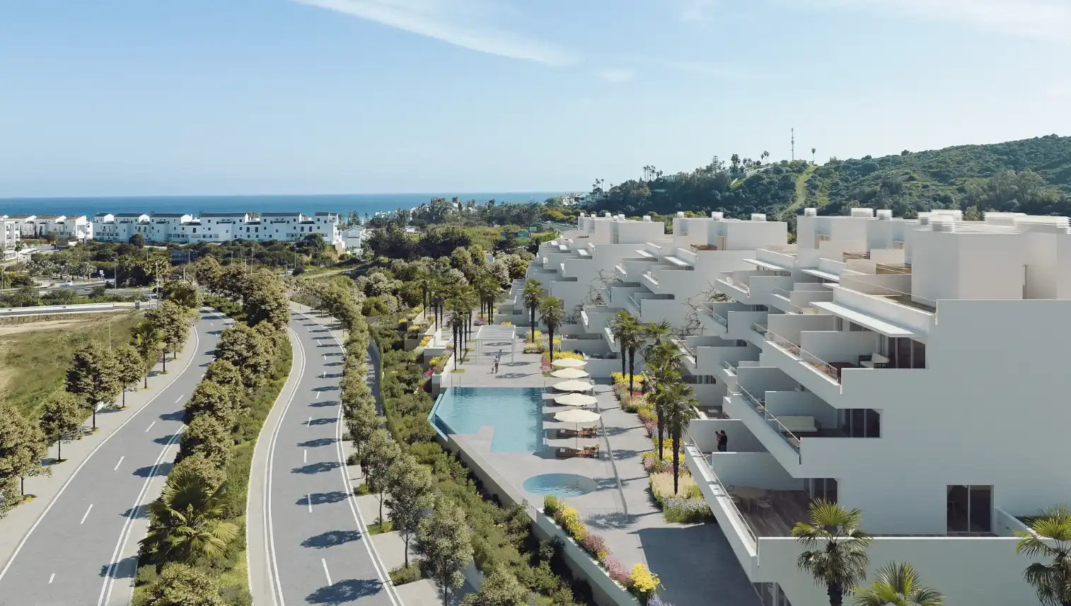Apartment with pool for sale in Estepona Pueblo