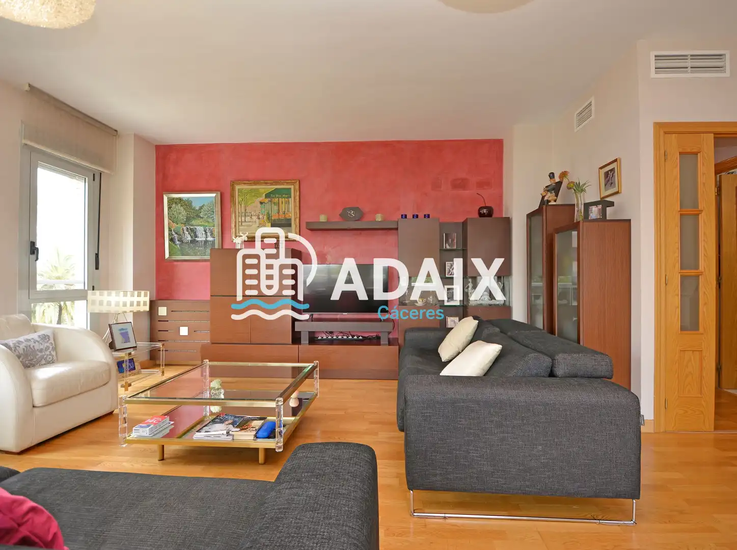 Sala de estar de Ático en venta en Cáceres con Aire acondicionado, Calefacción y Terraza