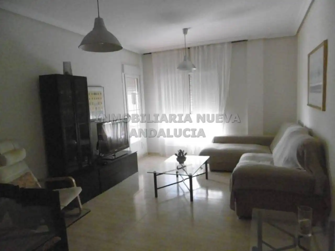 Wohnzimmer von Wohnung zur Miete in Almería mit Klimaanlage, Heizung und Terrasse