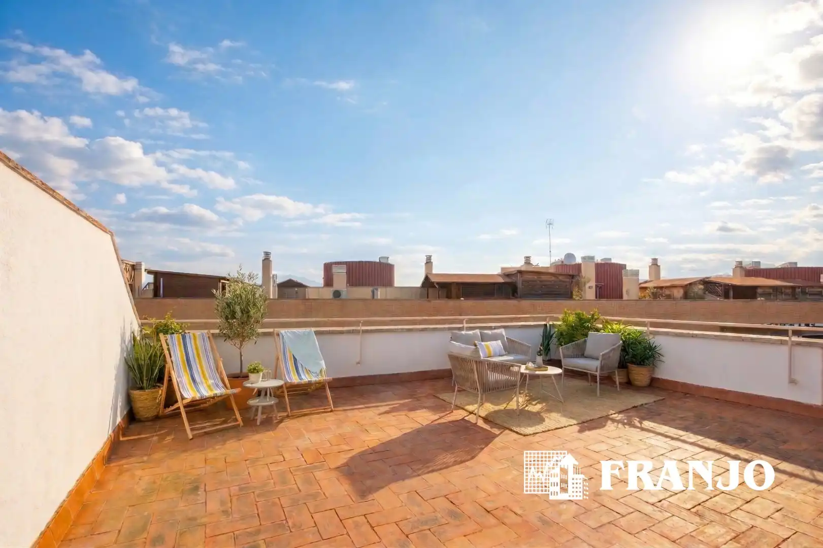 Terrasse von Dachboden zum Verkauf in Sabadell mit Heizung, Terrasse und Schwimmbad