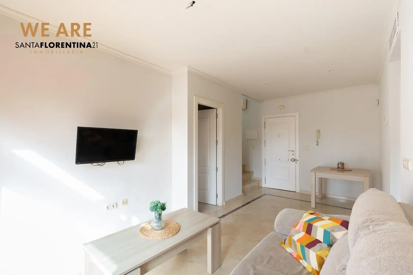 Sala d'estar de Àtic en venda en Los Alcázares amb Aire condicionat, Jardí privat i Terrassa