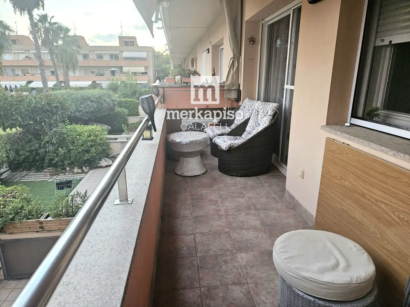 Balcony of Flat for sale in Cubelles  with Air Conditioner, Heating and Terrace
