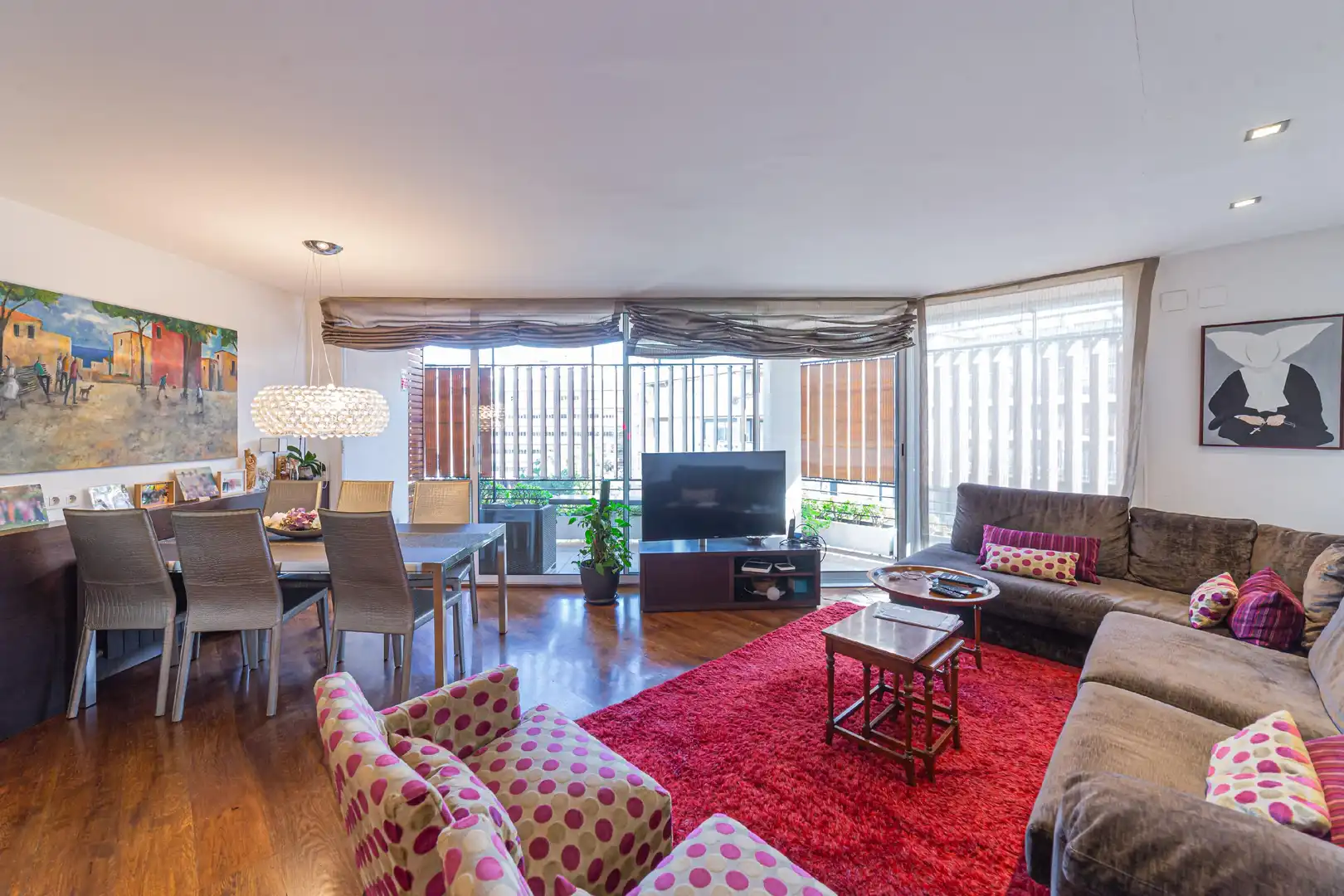 Sala d'estar de Àtic en venda en Barcelona amb Aire condicionat, Calefacció i Parquet