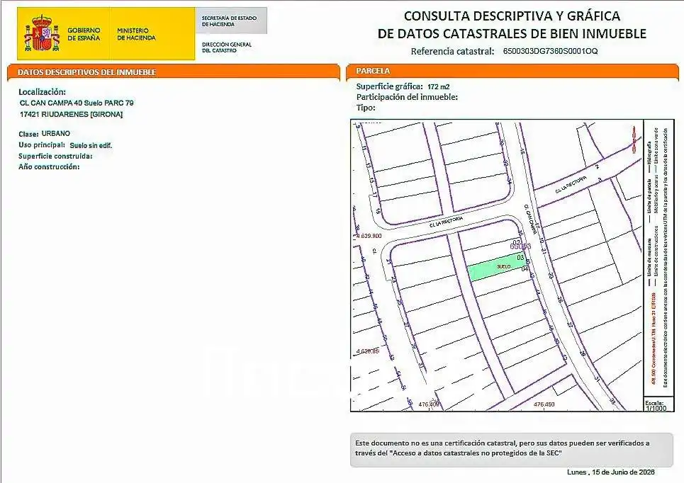 Terreno residencial en venta en Carrer de Can Campà 40, imagen 14