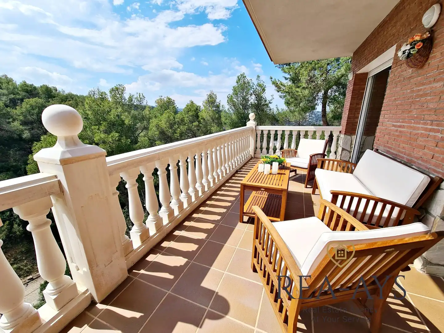 Terraza de Casa o chalet en venta en Cervelló con Aire acondicionado, Calefacción y Jardín privado