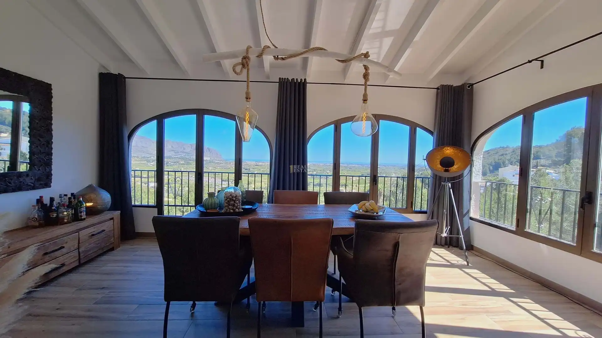 Dining room of Houses for sale in Benidoleig  with Air Conditioner, Heating and Terrace