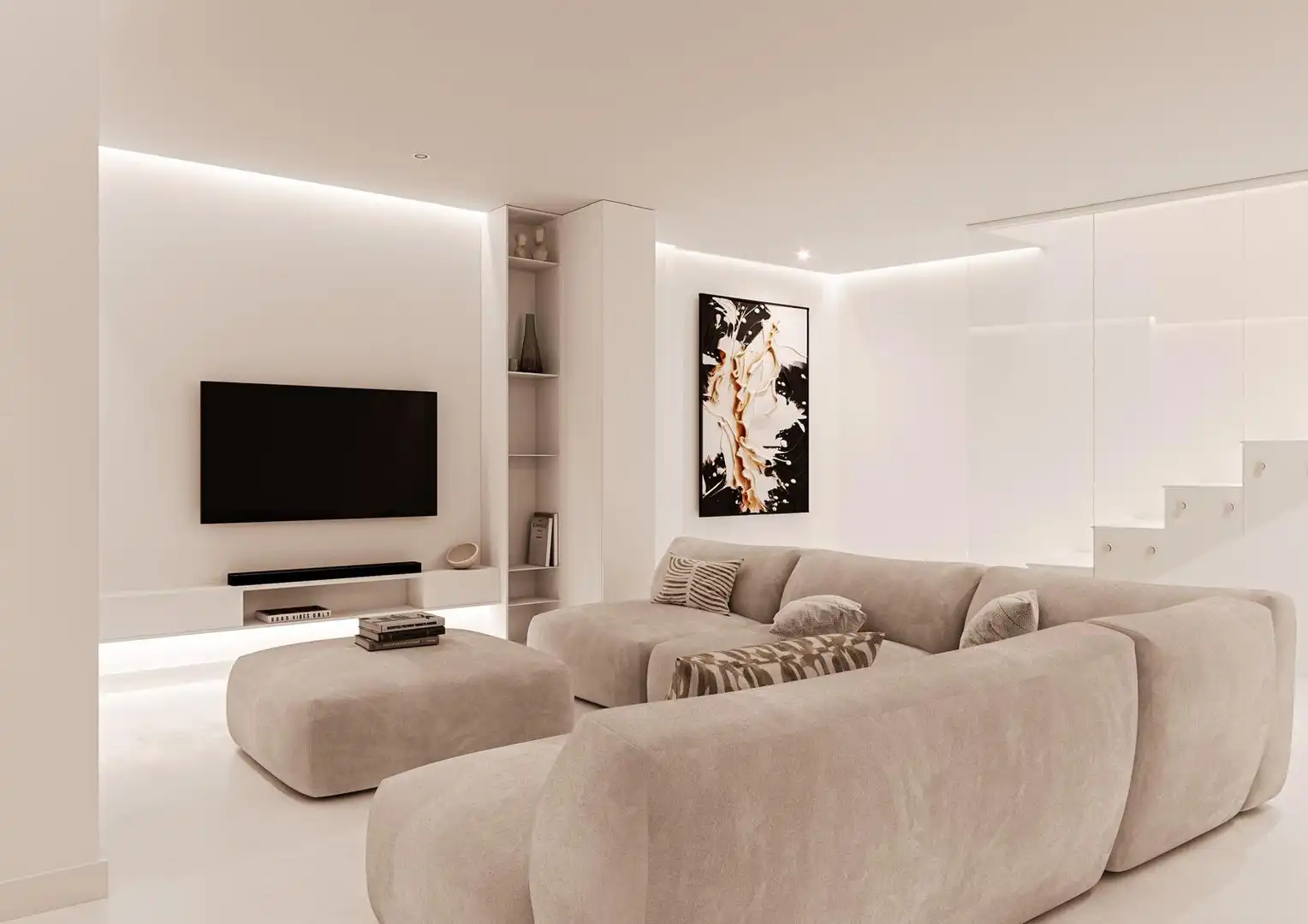 Wohnzimmer von Wohnung zum Verkauf in Pinto mit Klimaanlage, Heizung und Möbliert