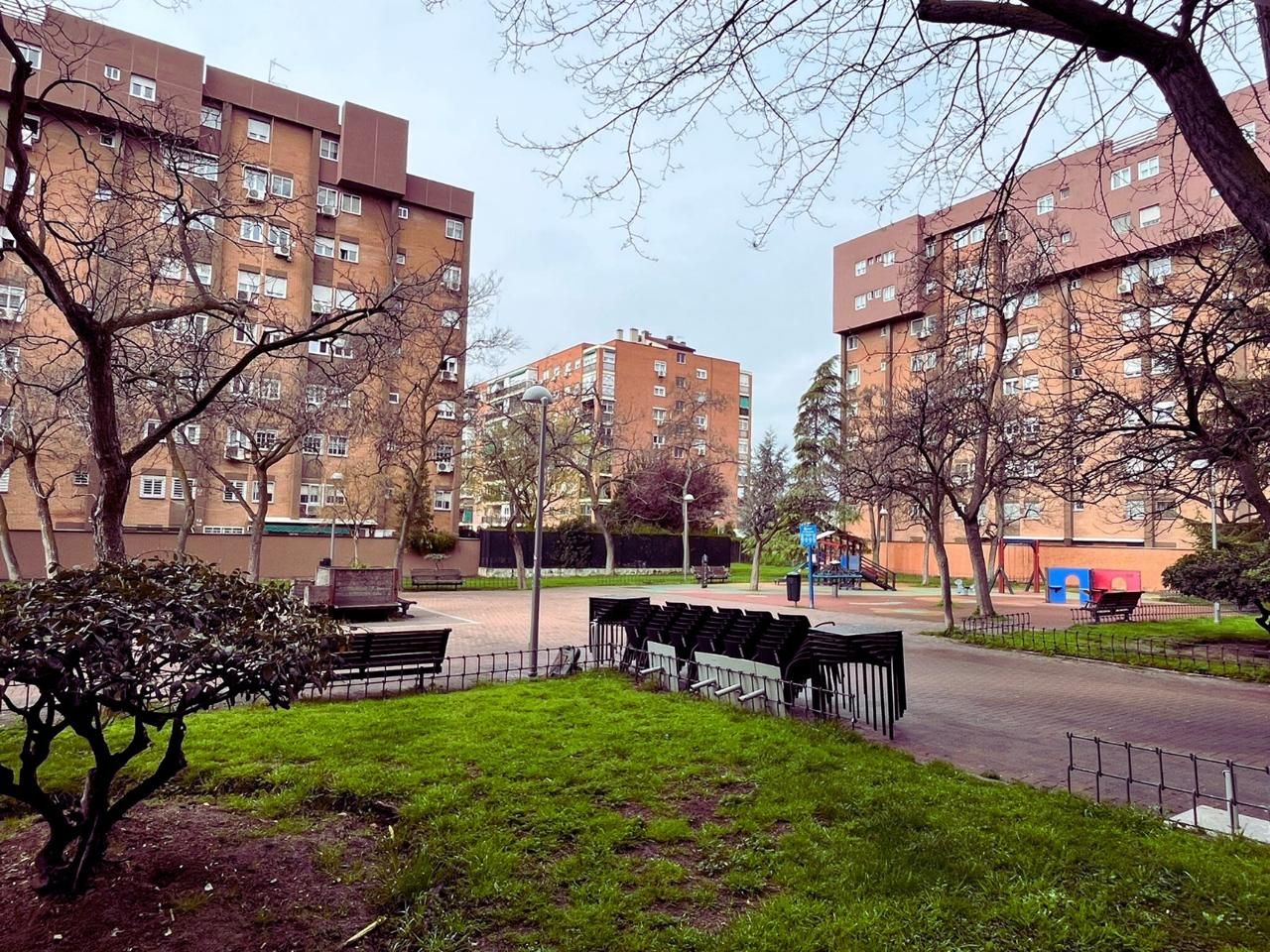 Exterior view of Flat for sale in  Madrid Capital  with Air Conditioner, Heating and Terrace