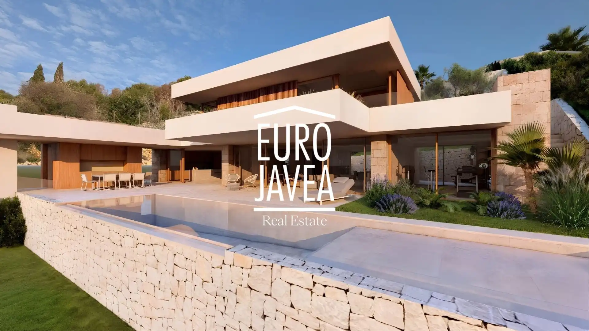 Vista exterior de Casa o xalet en venda en Jávea / Xàbia amb Jardí privat, Terrassa i Piscina