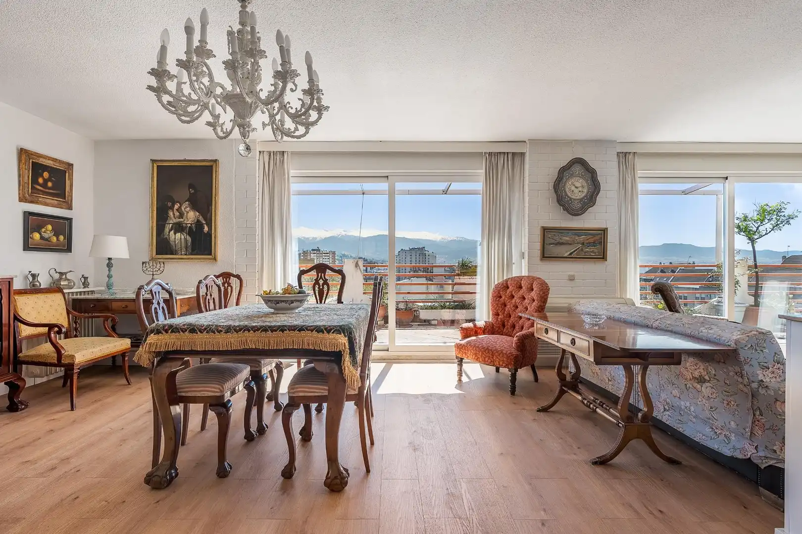 Dining room of Attic for sale in Granada  with Air Conditioner and Terrace