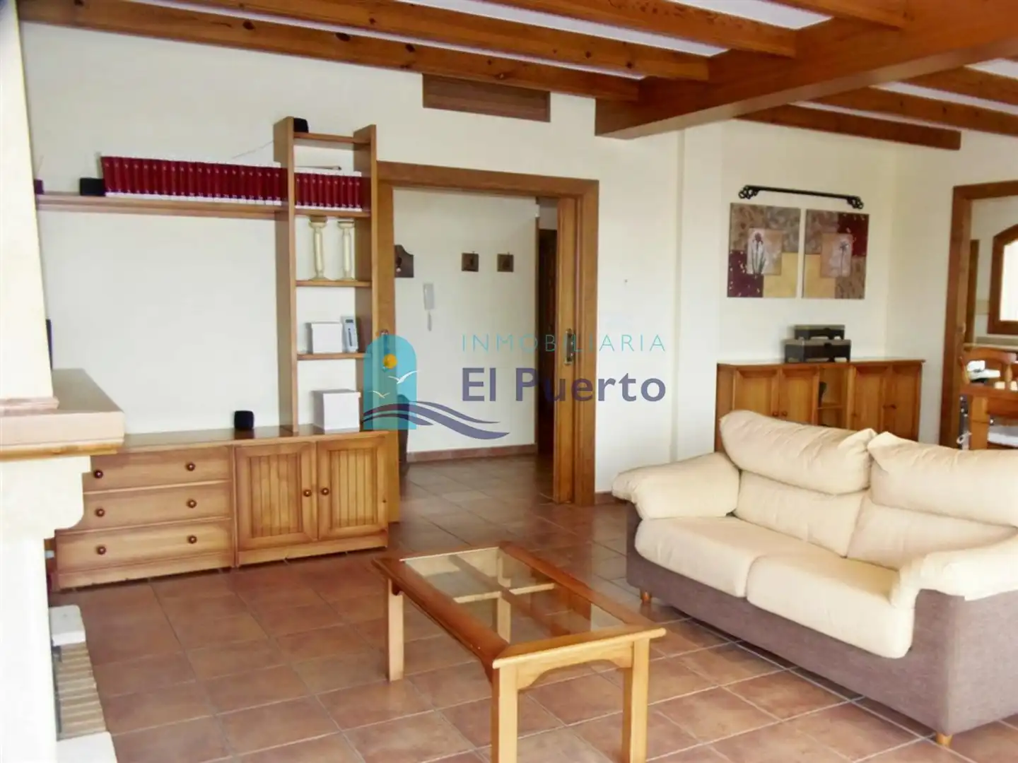 Sala de estar de Casa o chalet en venta en Mazarrón con Calefacción, Jardín privado y Terraza