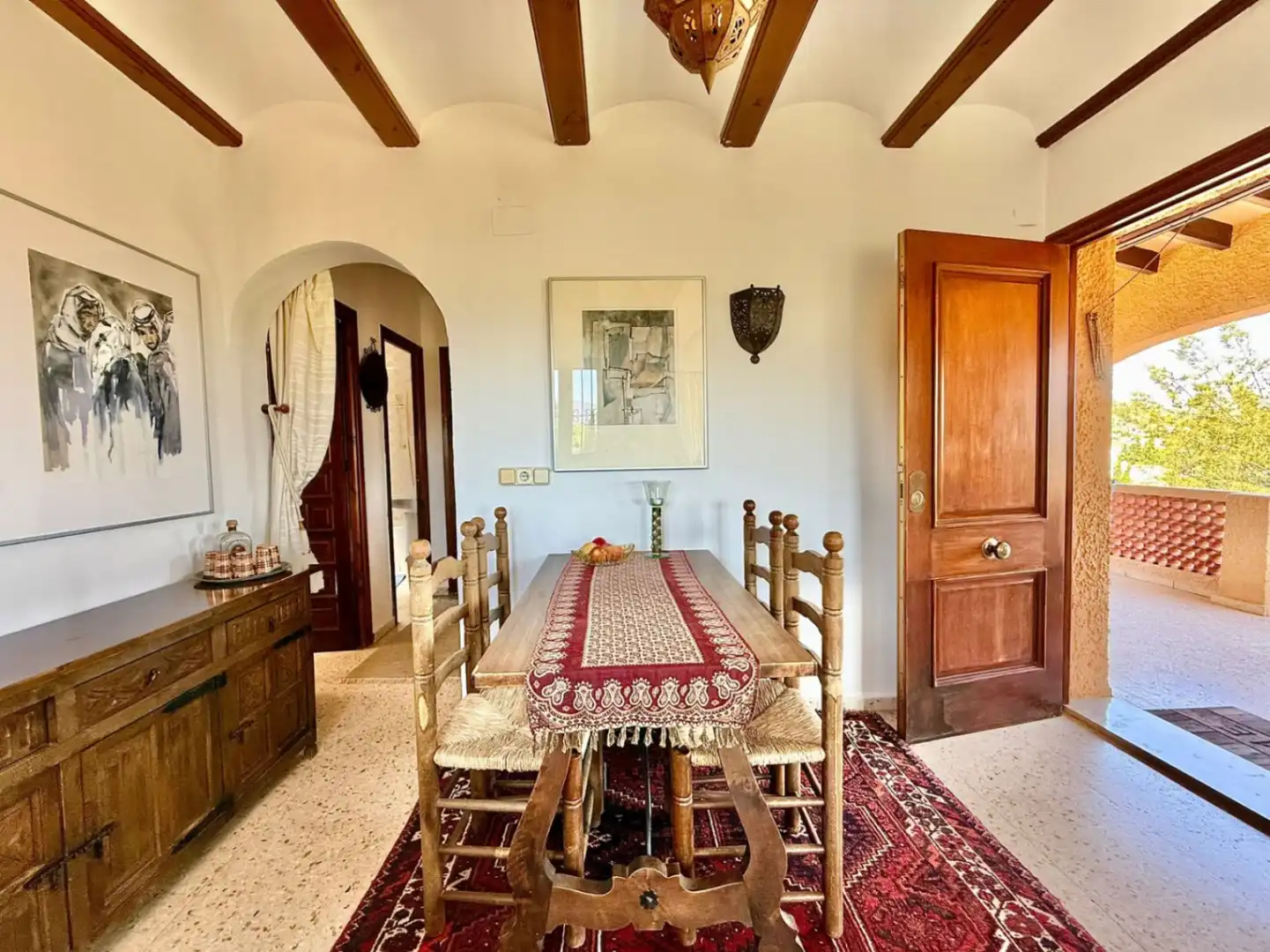 Esszimmer von Haus oder Chalet zum Verkauf in Pedreguer mit Klimaanlage, Heizung und Privatgarten