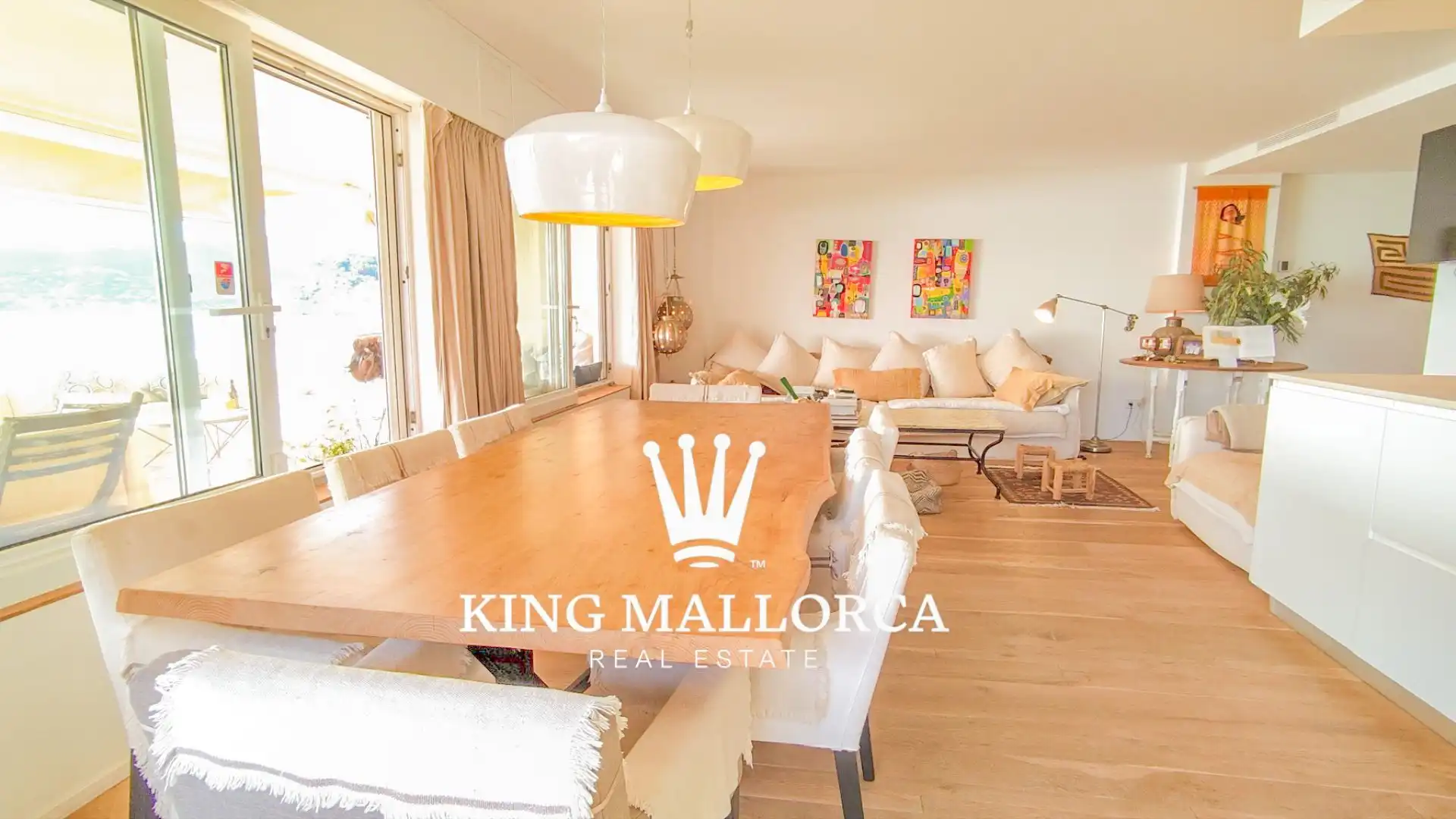 Esszimmer von Wohnungen zur Miete in Calvià mit Klimaanlage, Heizung und Terrasse