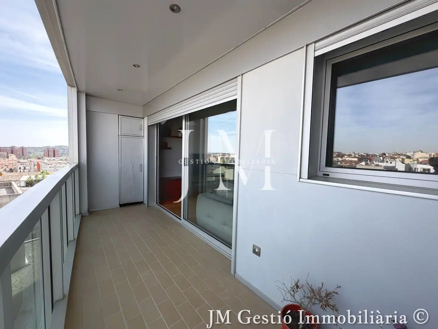 Terrasse von Wohnung zum Verkauf in Terrassa mit Klimaanlage, Heizung und Parkett