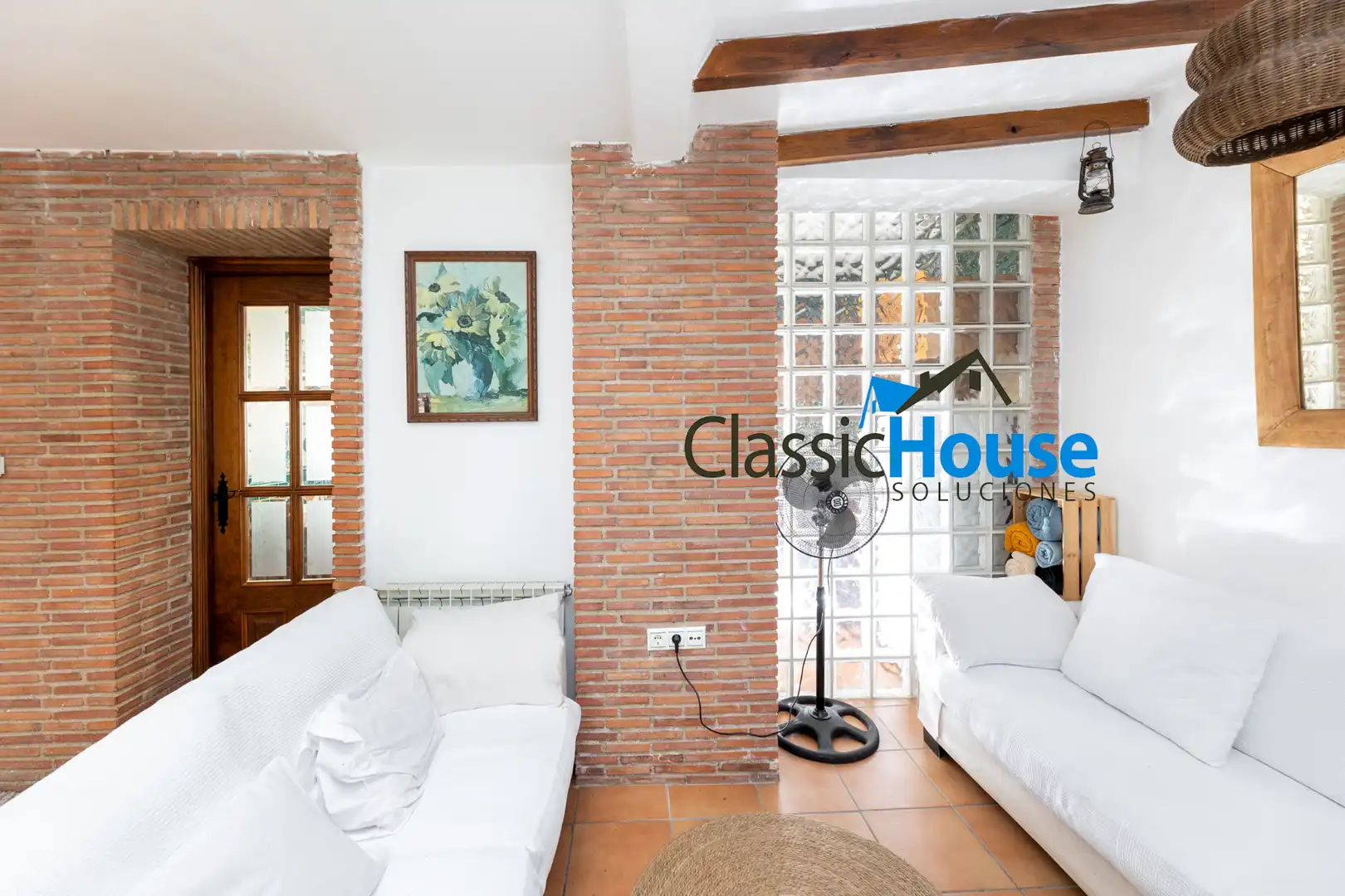 Sala de estar de Casa adosada en venta en Granada con Terraza, Amueblado y Horno
