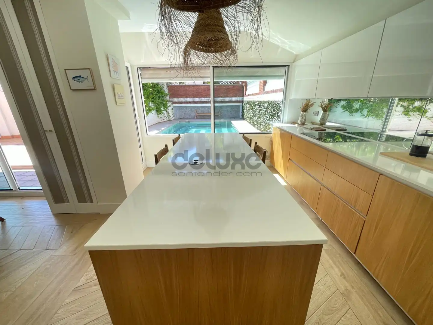Cocina de Casa o chalet de alquiler en Santander con Calefacción, Jardín privado y Piscina
