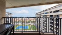 Exterior view of Flat for sale in Alboraya  with Air Conditioner, Terrace and Swimming Pool