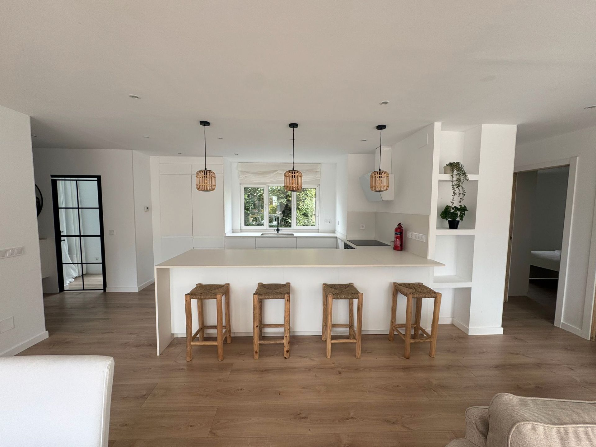 Cocina de Piso de alquiler en Santander con Aire acondicionado, Calefacción y Parquet