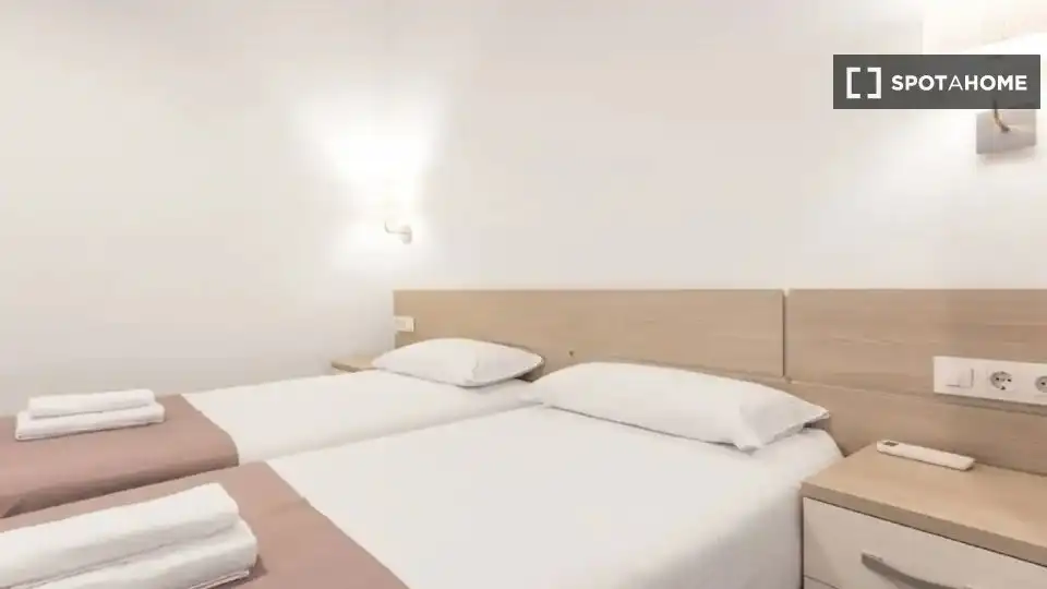 Habitación de Piso de alquiler en Barcelona con Aire acondicionado, Calefacción y Amueblado