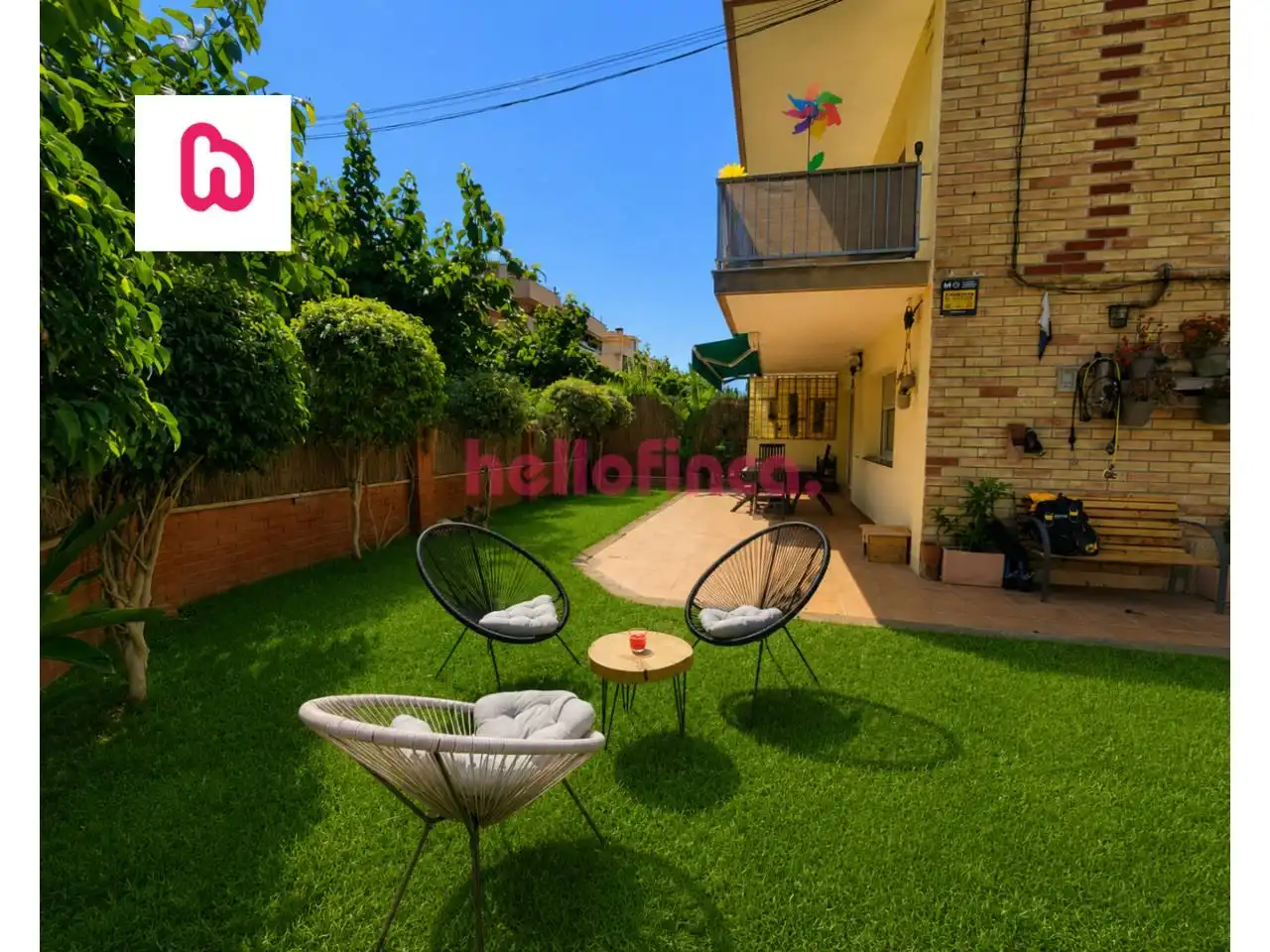 Terrace of Flat for sale in Vilanova i la Geltrú  with Air Conditioner, Heating and Private garden