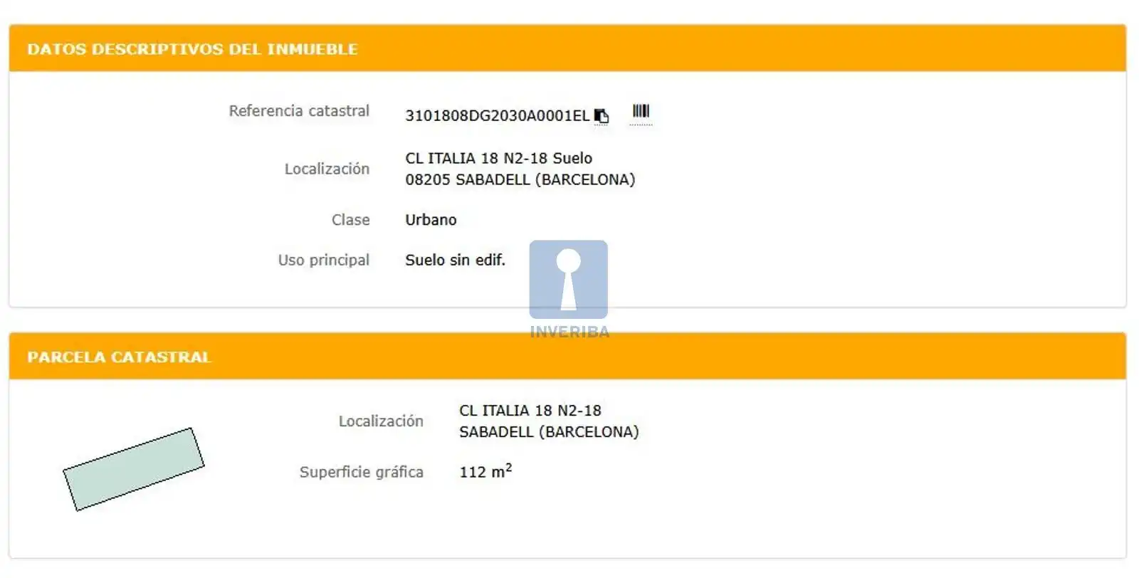 Jardín de Terreno en venta en Sabadell