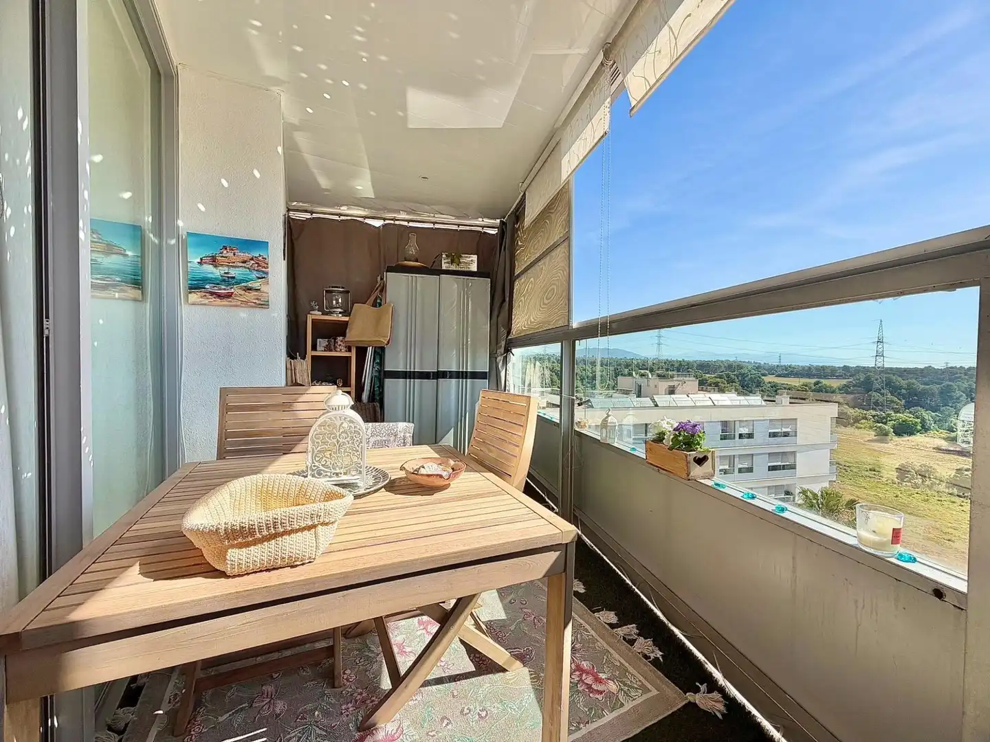 Balcony of Flat for sale in Terrassa  with Heating, Parquet flooring and Terrace