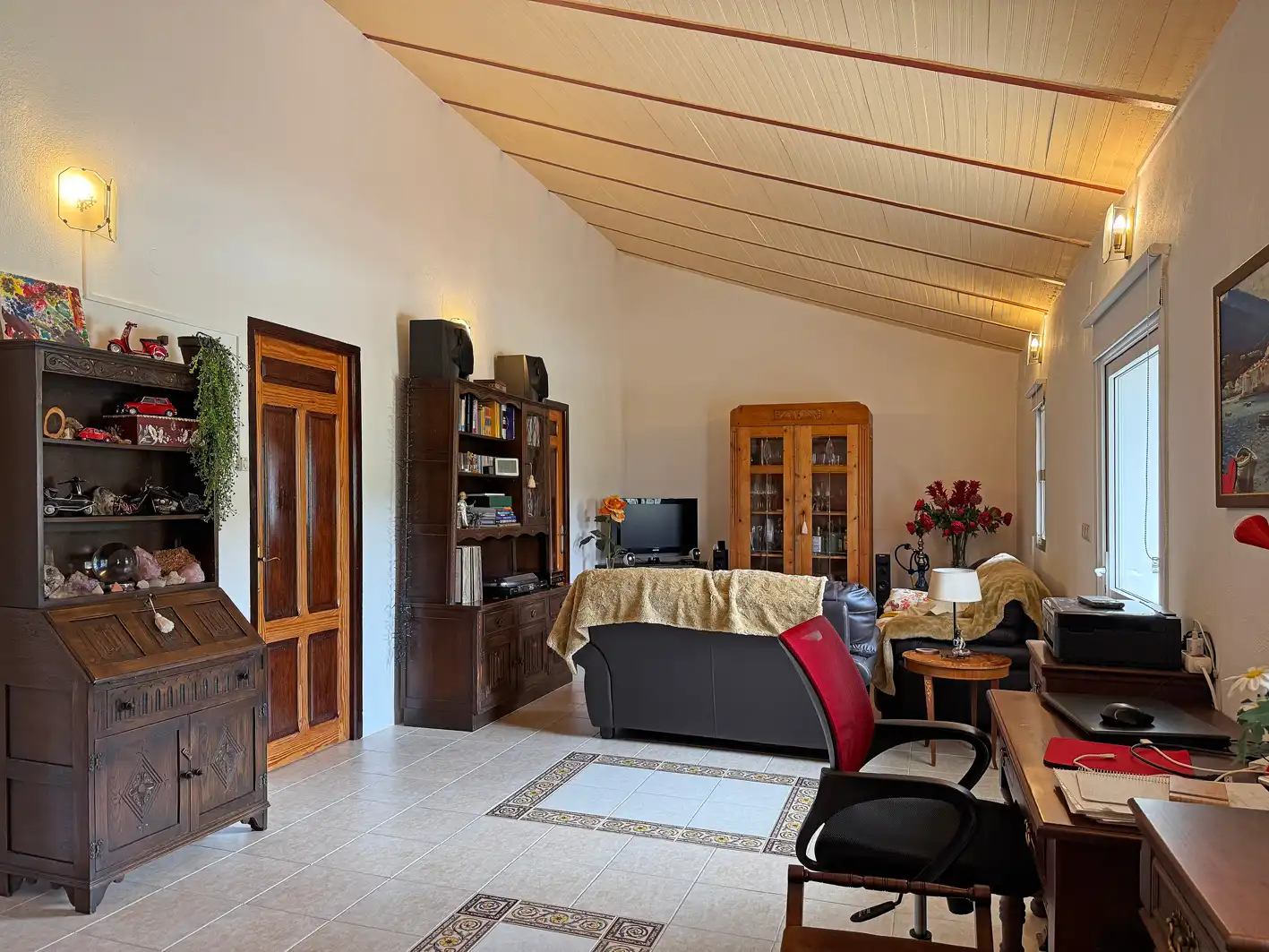 Sala de estar de Casa o chalet en venta en Casabermeja con Aire acondicionado, Terraza y Trastero