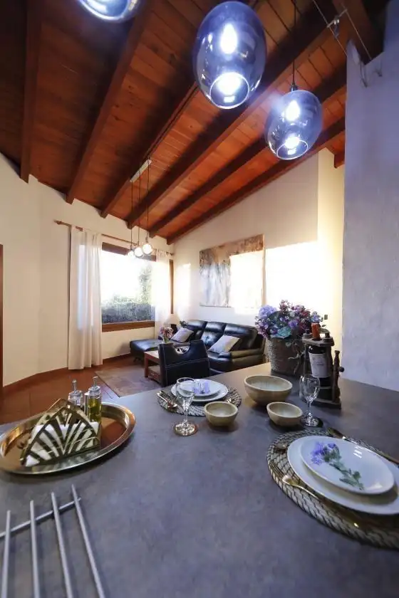 Sala de estar de Casa o chalet en venta en El Sauzal con Jardín privado, Terraza y Piscina