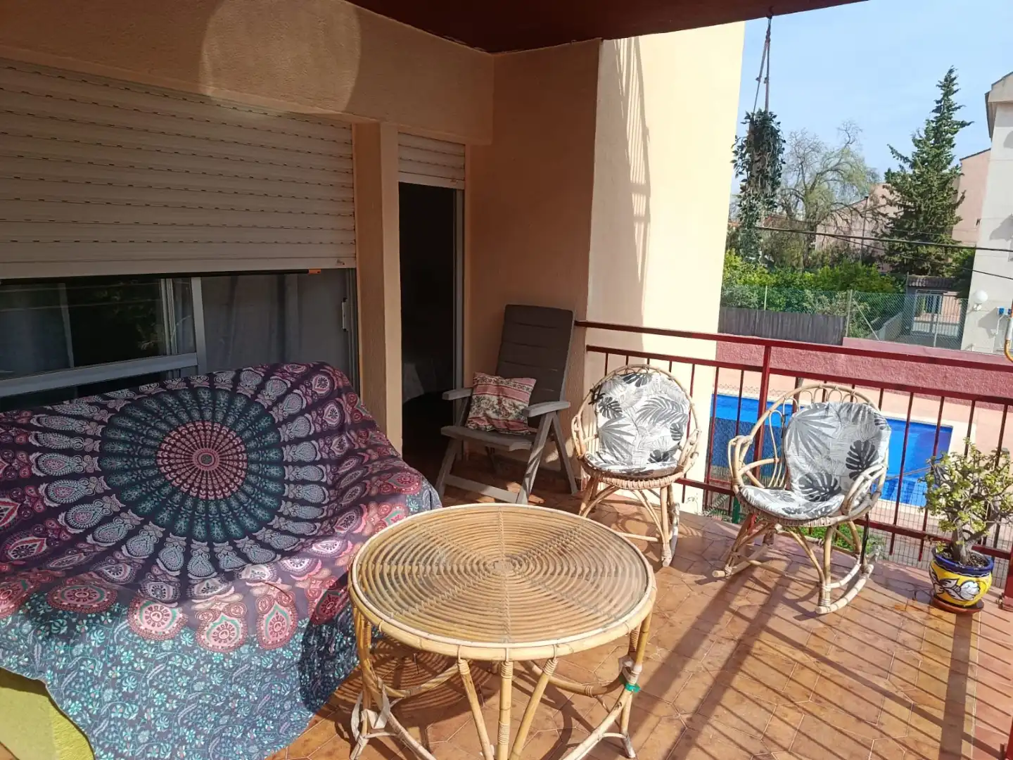 Terraza de Piso de alquiler en Santiago de la Ribera