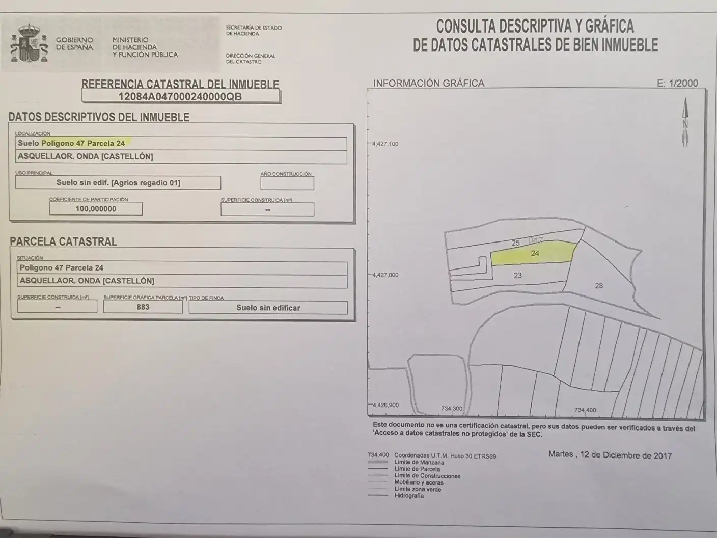 Terreno residencial en venta en Plaça poligono 47, 47, imagen 2