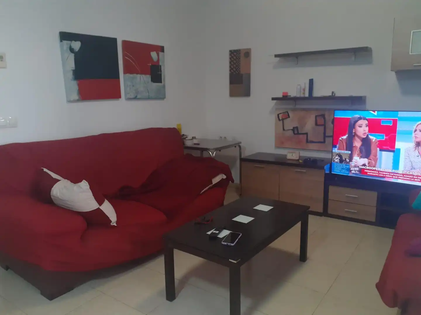 Sala d'estar de Casa o xalet en venda en Bellreguard amb Aire condicionat i Moblat