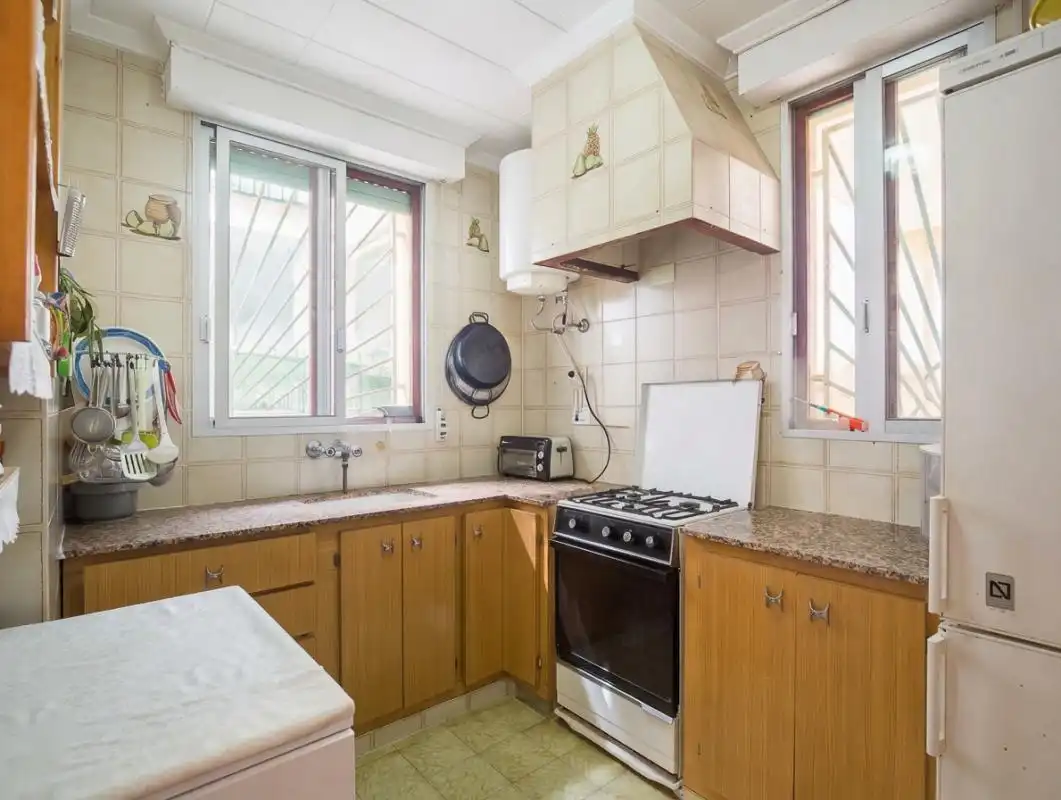 Cocina de Casa o chalet en venta en Simat de la Valldigna con Calefacción, Jardín privado y Terraza
