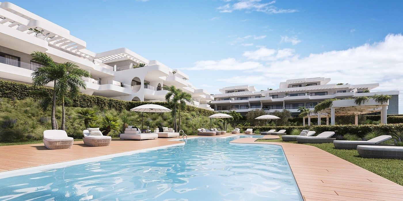 Exterior view of Apartment for sale in Estepona  with Air Conditioner and Terrace